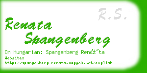 renata spangenberg business card